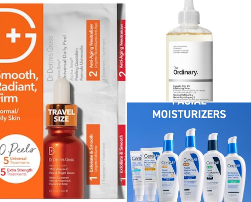 Everyday Skincare Products for Glowing, Clear & Healthy Skin cover photo collage