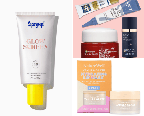 Skincare Products cover photo collage