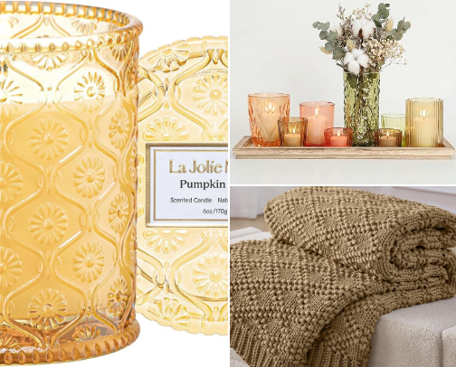 Cozy Fall Living Room Refresh — Everything Under $75 cover photo collage