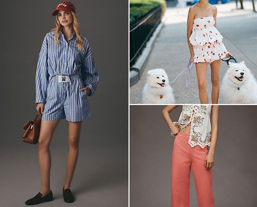 Summer clothing cover photo collage