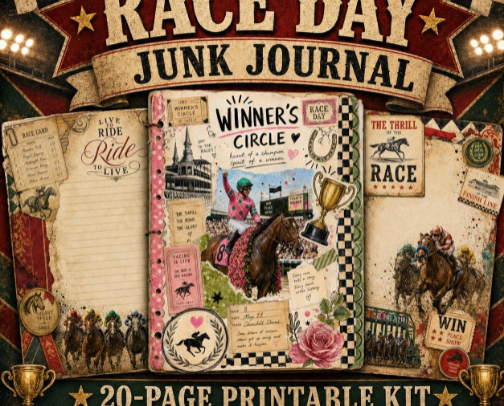 Junk Journal Kits by The Junk Journal Suite on Etsy cover photo collage
