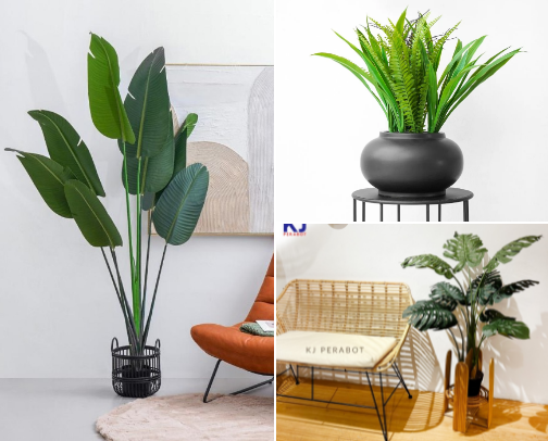 Cantik dan Tanpa Repot: Pilihan Artificial Plants untuk Dekorasi cover photo collage