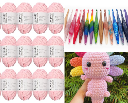 Essential Crochet and Knitting items for beginners🧶 cover photo collage