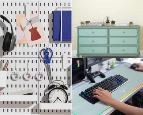 45+ Aesthetic Desk Setup Essentials That Will Actually Make You Want To Work (The Ultimate Guide) cover photo collage