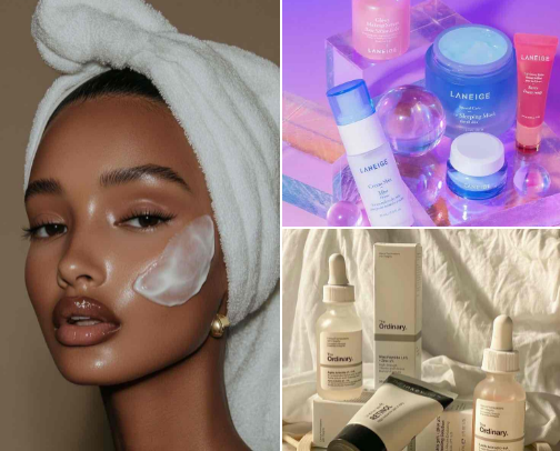 Sensitive|Dry skin products cover photo collage