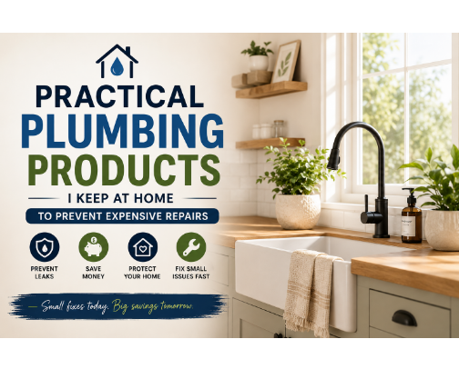 Practical Plumbing Products I Keep at Home to Prevent Expensive Repairs cover photo collage