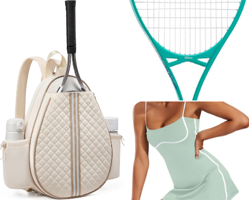 It Girl Tennis Finds! cover photo collage