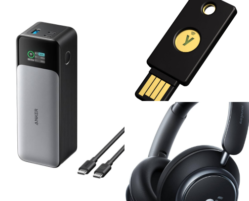 The "Travel & Mobile Tech Enthusiast" Gift Guide cover photo collage