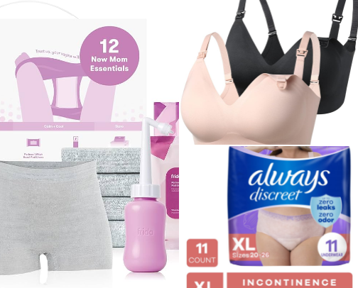 Postpartum and mom life cover photo collage