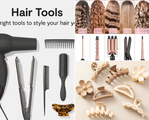 HAIR TOOLS cover photo collage