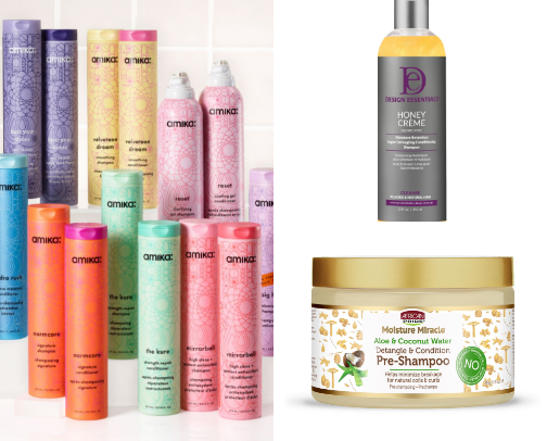 Hair routine products for growth and volume cover photo collage