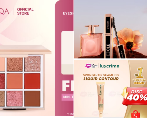 Personal Care And Beauty Products cover photo collage