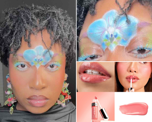 Blue Orchid Makeup - Fairy Makeup Look cover photo collage