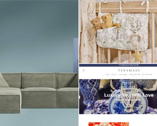 Home furnitures and Decorations, Home Useful Tools cover photo collage