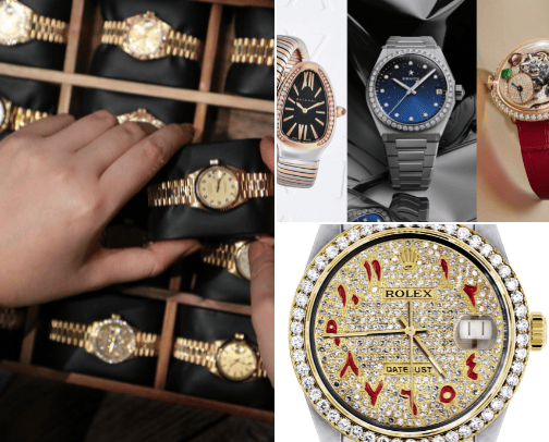 LUXURY WATCHES cover photo collage