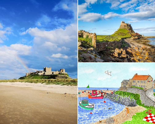 Northumberland on a Budget: 20 Free Days Out cover photo collage