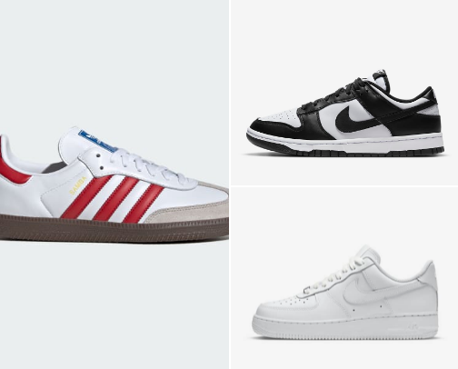 20 Affordable Sneaker Trends This Year: Most Popular Shoes Everyone’s Wearing cover photo collage