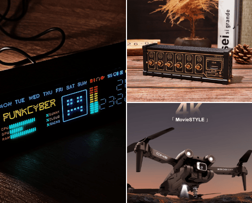 setup accessories and drones cover photo collage