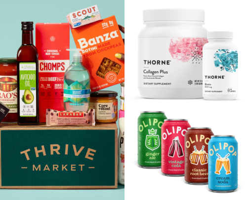 thrive market cover photo collage