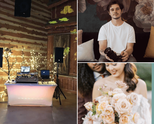 Sierra and Christian Wedding cover photo collage