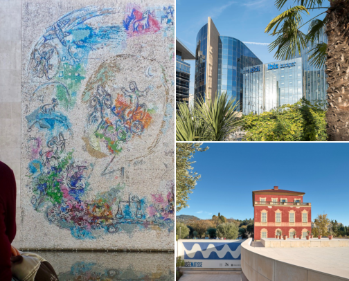 Hotels that could make the trip even nicer, Art, Easy Walks, Sea Views & Lovely Places to Stay Nice, France cover photo collage