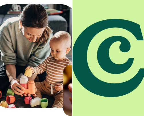 Nanny, babysitters, elderly care cover photo collage