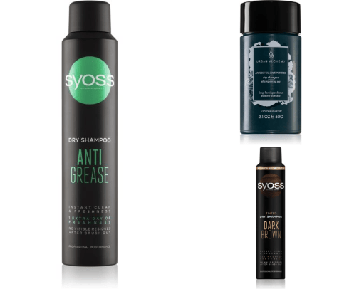 Dry shampoo cover photo collage