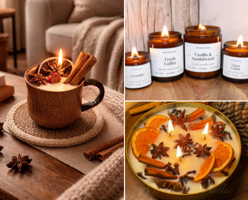 Candles That Make My Home Feel Warm & Cosy cover photo collage