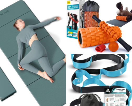 Yoga Finds for a More Relaxing Day cover photo collage