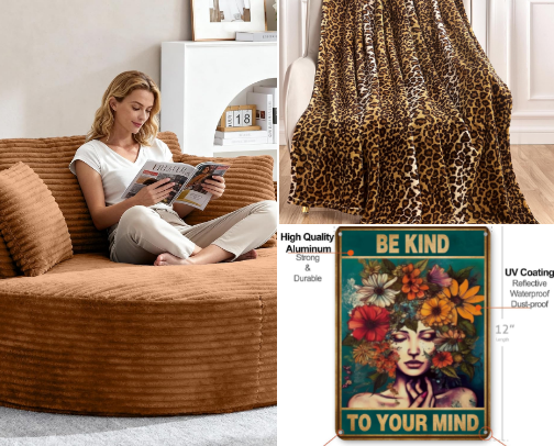 boho theme style home decor cover photo collage