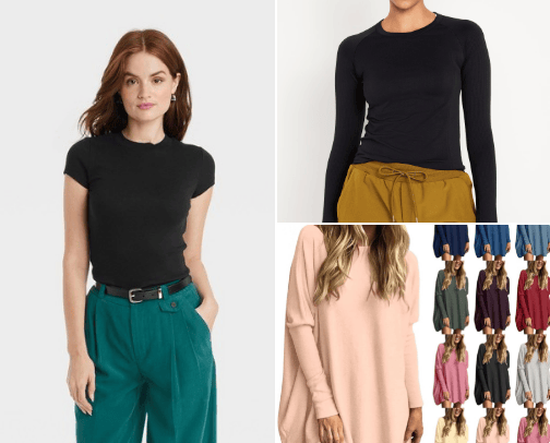 Women clothing and accessories cover photo collage