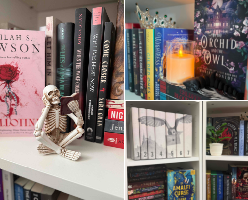 Bookshelf Decor 📚✨ cover photo collage