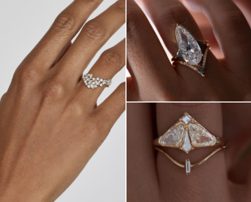 A story on every finger; beautiful rings cover photo collage