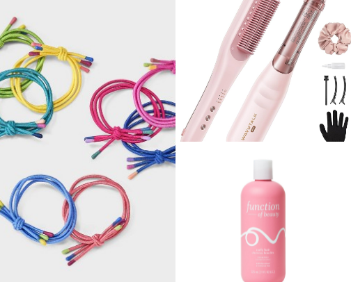 curly girl things cover photo collage
