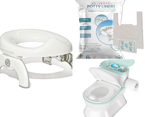 Potty 🚽 training anyone? First time mama getting ready for “ the signs” 🪧 cover photo collage