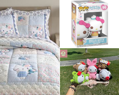 for my hello kitty girls🤍💛🩷 cover photo collage