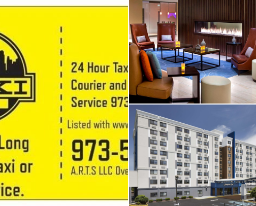 Best Newark Airport (EWR) Hotels + Reliable Taxi Transfers & Car Rentals 2026 Guide cover photo collage