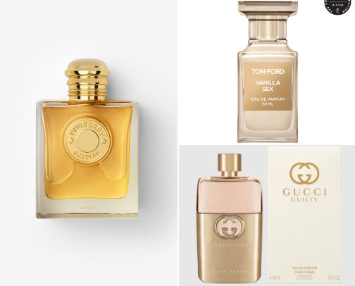 Perfume collection cover photo collage