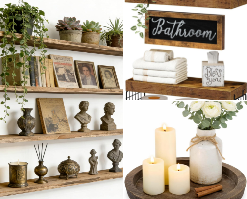 RUSTIC DECOR IDEAS cover photo collage