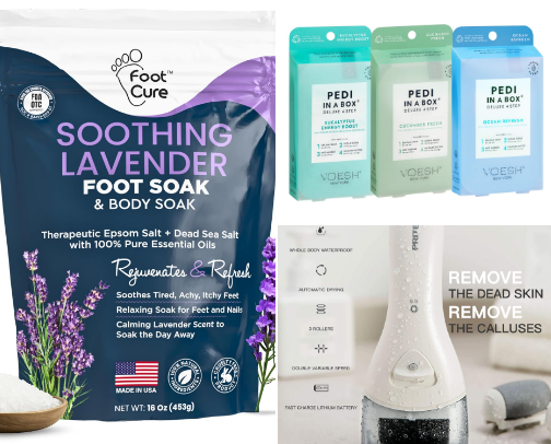 ✨ Clean DIY foot care routine, soft feet tutorial, smooth heels at home, foot hydration guide, gentle pedicure steps ✨ cover photo collage