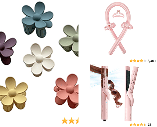 hair accessories cover photo collage