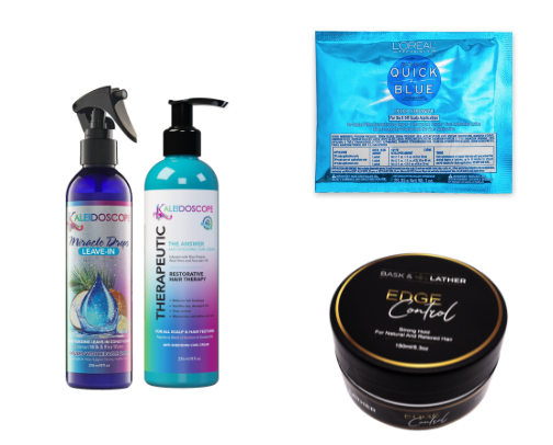 Hair care cover photo collage