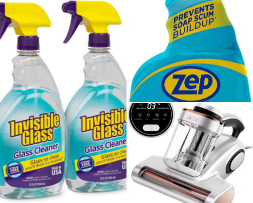 Cleaning Products must haves! Shiny Home Must Haves! cover photo collage
