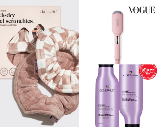 The hair products & tools you absolutely need to achieve soft, healthy, and shiny hair 👏🏻 cover photo collage