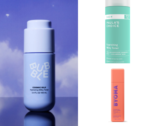 Does your skin need a boost? These Milky toners will help 🥛 cover photo collage