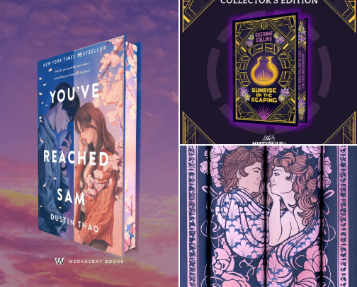 Stunning Editions of Books You Love 💗(YA novels, Sunrise on the Reaping, and more) 📖✨ cover photo collage