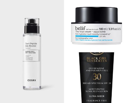 Skincare essentials cover photo collage