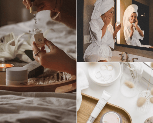 Skincare cover photo collage