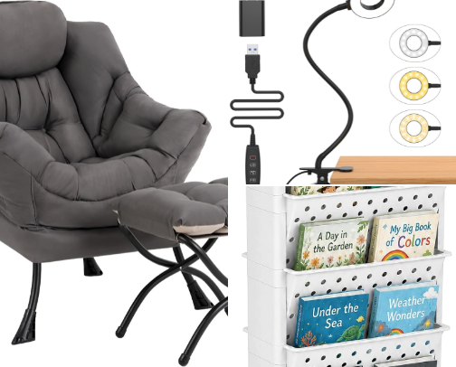 The Ultimate Setup for a Relaxing Reading Corner cover photo collage