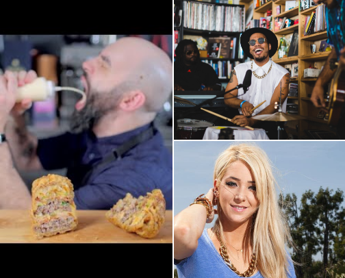 Youtubers to watch while eating cover photo collage